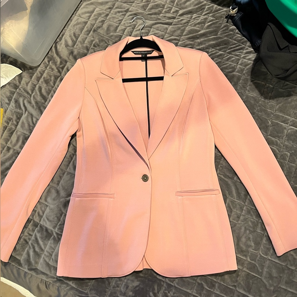 White House Black Market Dusty Rose stretch blazer. NWOT